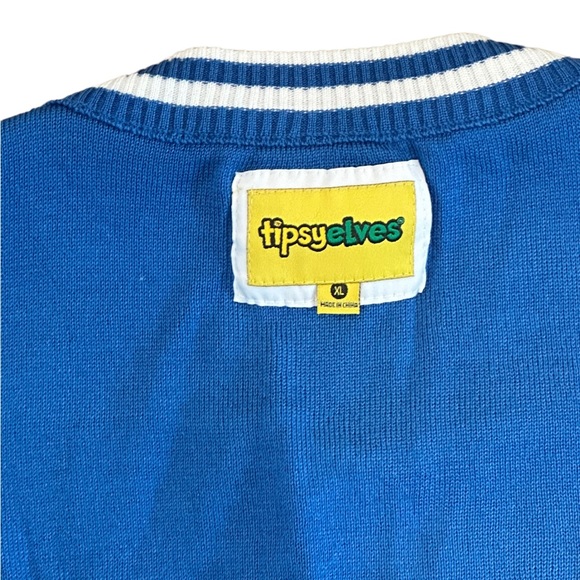 Tipsy Elves Rabbi We Last Eight Days Ugly Christmas Hannukah Sweater NWT XL - Picture 9 of 15